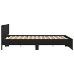 vidaXL Cadre de lit sans matelas noir 200x200 cm