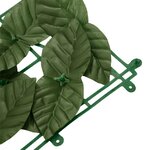vidaXL Écran de balcon avec feuilles vert foncé 200x100 cm
