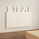 vidaXL Tête de lit murale Blanc 108x3x80 cm Bois massif de pin