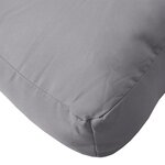 vidaXL Coussin de palette gris 60x60x12 cm tissu