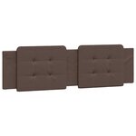 vidaXL Coussin de tête de lit marron 180 cm similicuir