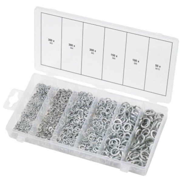 Ks tools assortiment de rondelles élastiques 1200 pcs m3-m10