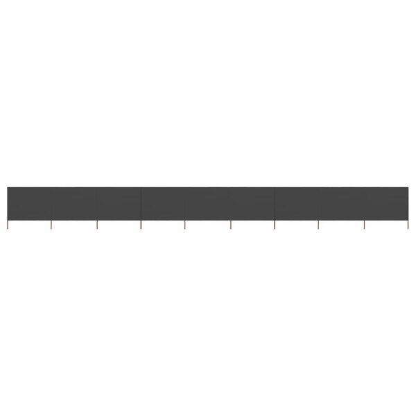 vidaXL Paravent 9 panneaux Tissu 1200 x 160 cm Anthracite
