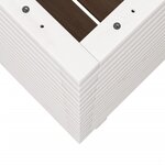 vidaXL Jardinière blanc 50x50x72 cm bois de pin massif