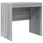 Bureau vidaXL avec rangement Gris Sonoma Bois d'ingénierie