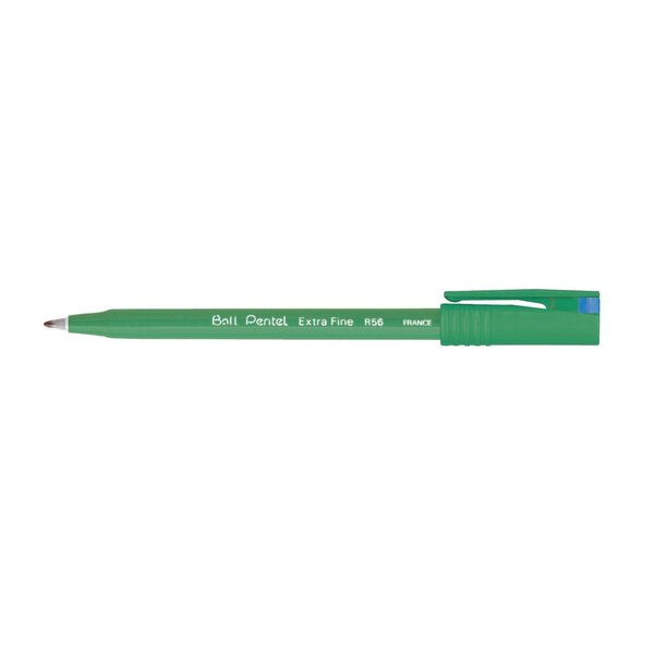 Stylo roller encre ball pentel r56 pte fine bleu x 12 pentel