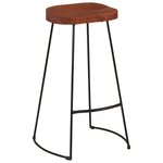 vidaXL Tabourets de bar Gavin lot de 2 50x40x78cm bois massif manguier