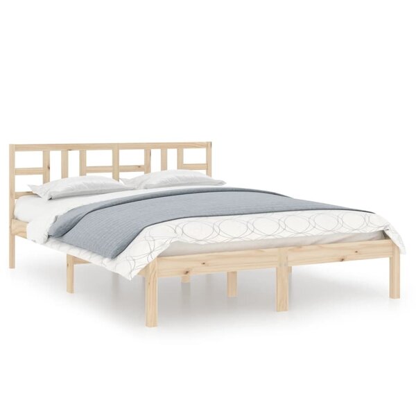 vidaXL Cadre de lit sans matelas 200x200 cm bois massif