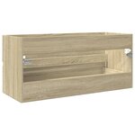 vidaXL Armoire de lavabo de salle de bain chêne sonoma 100x38 5x45 cm