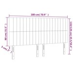 vidaXL Têtes de lit 4 Pièces Taupe 90x5x78/88 cm Tissu