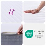 vidaXL Matelas en mousse moyennement doux 160x200 cm