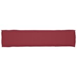 vidaXL Coussins de Palette pour Banc 2 Pièces Rouge Vin 180x40x8 cm Tissu Oxford