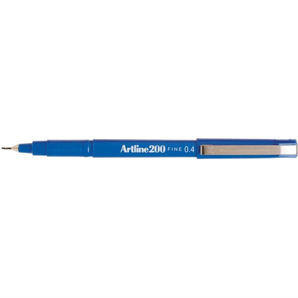 Stylo Feutre '200' permanent indélébile pointe 0,4 mm bleu ARTLINE