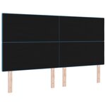 vidaXL Tête de Lit Capitonnée Bleu Foncé 180 cm Velours