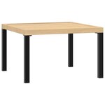 vidaXL Salon de jardin 4 Pièces avec coussins noir aluminium