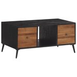 vidaXL Table basse 90x50x41 cm teck de récupération massif