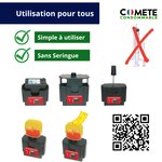 1 kit de remplissage pour cartouche d'encre canon cl-541 cl541 541xl - 2 recharges couleurss