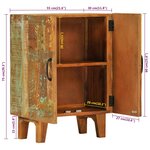 vidaXL Buffet sculpté à la main 55x30x75 cm bois massif récupération