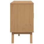 vidaXL Buffet OLDEN gris et marron 114x43x73 5 cm bois massif de pin