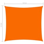 vidaXL Voile de parasol Tissu Oxford carré 4 5x4 5 m Orange