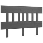 vidaXL Tête de lit Gris 183 5x3x81 cm Bois massif de pin