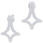 vidaXL Kit de quincaillerie de porte coulissante 183 cm Acier Blanc