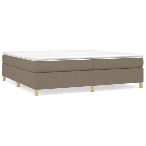 vidaXL Cadre de lit sans matelas taupe 200x200 cm tissu