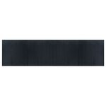 vidaXL Tapis rectangulaire gris 100x400 cm bambou