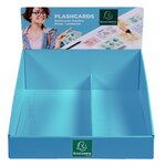 Présentoir Complet Avec 38 Paquets De 50 Flashcards Sous Film + Anneau - Bristol Ligné Perforé - Formats A6 Et A7 - Couleurs Assorties - Exacompta