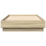 vidaXL Cadre de lit sans matelas avec lumières LED 90x200 cm