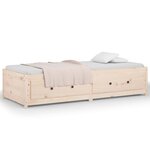 vidaXL Lit de jour sans matelas 90x200 cm bois de pin massif