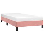 vidaXL Cadre de lit sans matelas rose 90x190 cm velours