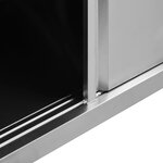 vidaXL Tables avec portes coulissantes 2 Pièces 240x50x(95-97) cm Inox
