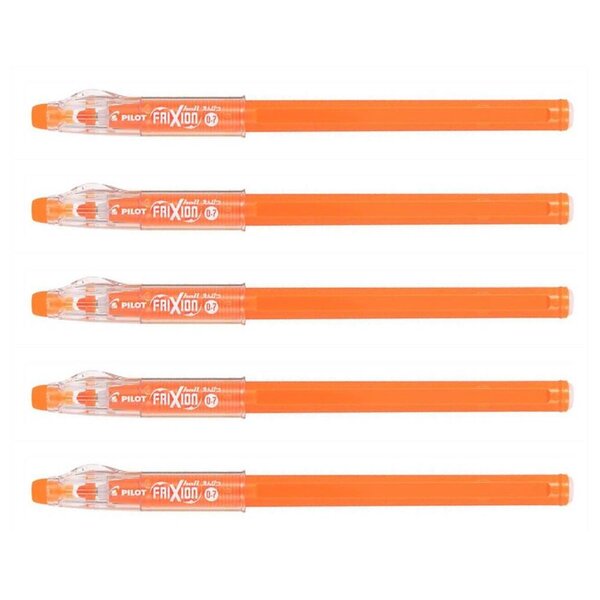 Stylo roller FRIXION ball Sticks 07 Pointe Moyenne Orange x 5 PILOT