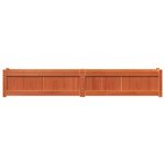 vidaXL Jardinière cire marron 180x31x31 cm bois de pin massif