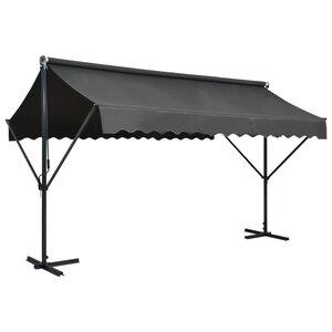 vidaXL Auvent sur pied 400 x 300 cm Anthracite