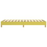 vidaXL Cadre de lit sans matelas vert 100x200 cm tissu