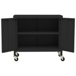 vidaXL Armoire de rangement Noir 60x35x56 cm Acier