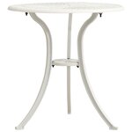 Ensemble de bistro jardin meuble extérieur terrasse 3 pièces aluminium coulé blanc 02_0013500