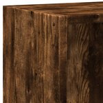 vidaXL Bibliothèque Chêne fumé 60x24x76 cm Bois d'ingénierie