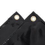 vidaXL Bâche de protection 650 g/m² 2x3 m Noir