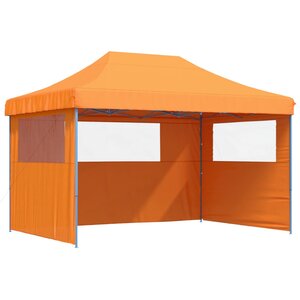 vidaXL Tente de réception pliable escamotable avec 3 parois latérales