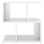 vidaXL Tables de chevet 2 Pièces blanc brillant bois d'ingénierie