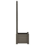 vidaXL Jardinière avec treillis 43x43x142 cm PP Anthracite
