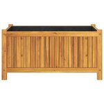 vidaXL Jardinière avec doublure 80x42x40 cm bois massif d'acacia