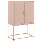 vidaXL Meuble TV blanc 100 5x39x60 5 cm acier