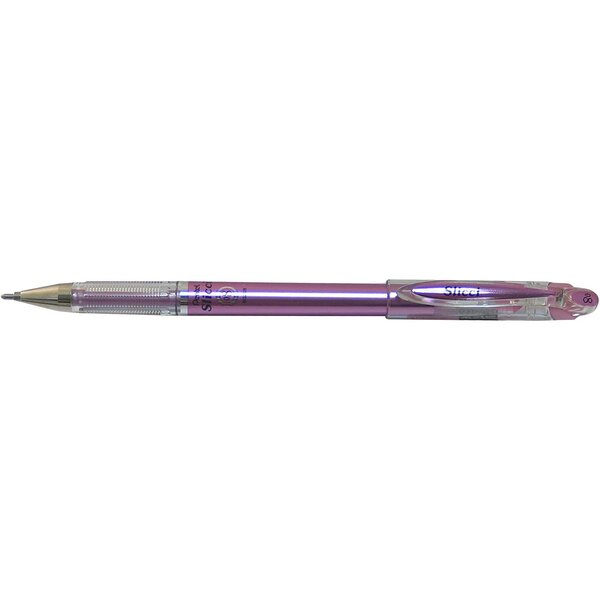 Roller encre gel slicci bg208  violet métallisé x 12 pentel