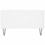 vidaXL Table basse blanc brillant 104x60x35 cm bois d'ingénierie