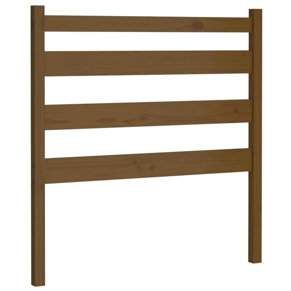 vidaXL Tête de lit Marron miel 106x4x100 cm Bois massif de pin
