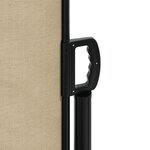 vidaXL Auvent latéral rétractable beige 200x1000 cm